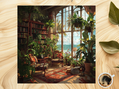 Book Nook Plant Jigsaw Puzzle