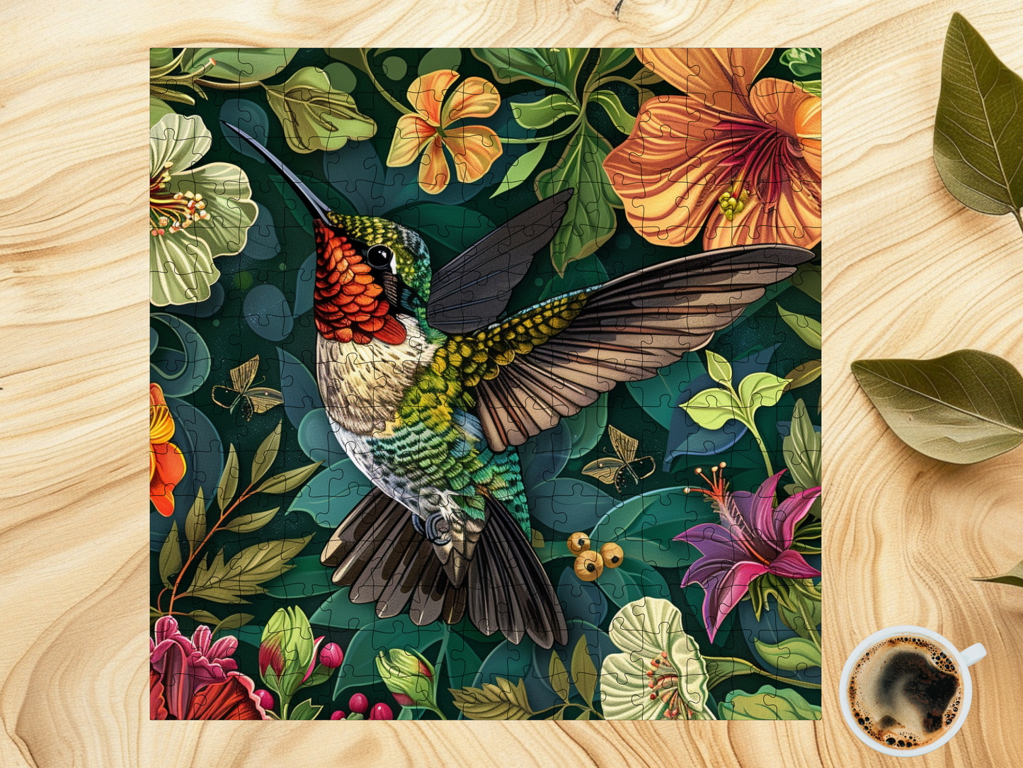 Hummingbird Colorful Animal Nature Jigsaw Puzzles