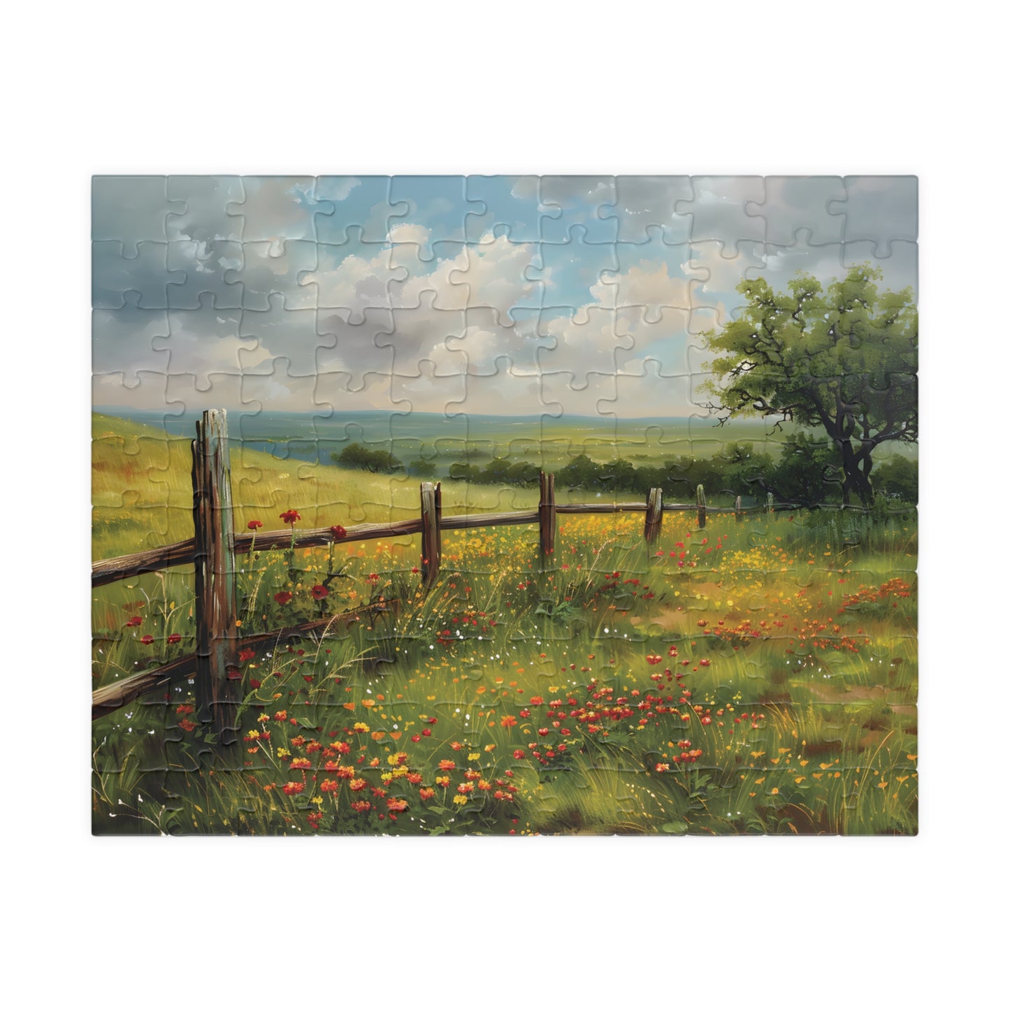 Piece Prairie Wildflowers Landscape Jigsaw Puzzle