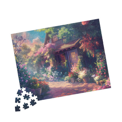 Stylized Charming Home Sunshine Plant-Themed Jigsaw Puzzle