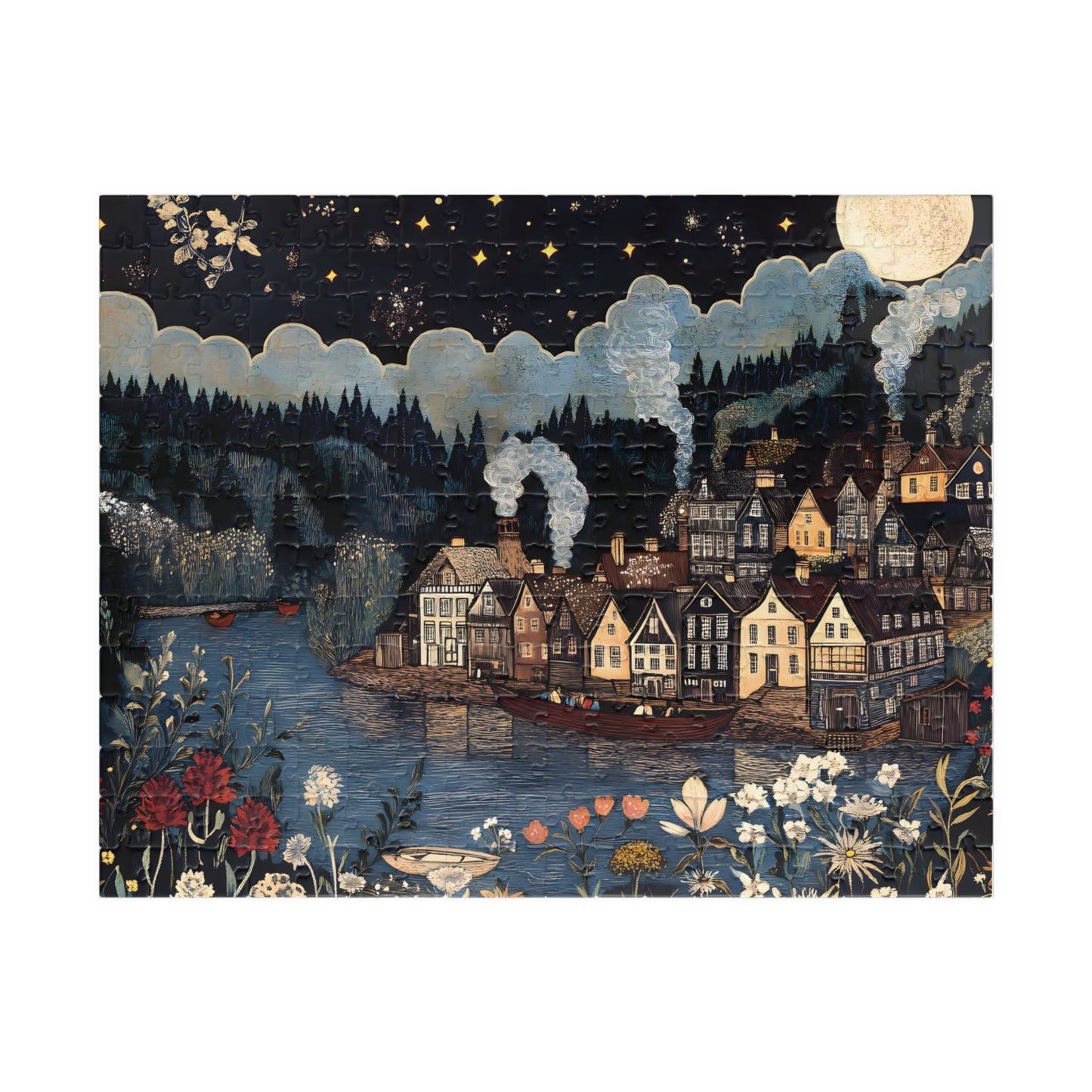 William Morris Nordic Waterways Tale Jigsaw Puzzle