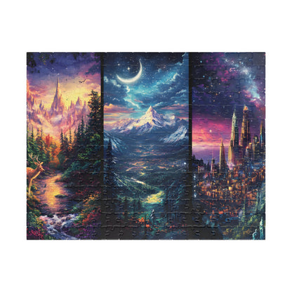 Maasverse Puzzle of Velaris, Terrasen, and Lunathion ACOTAR Jigsaw Puzzle