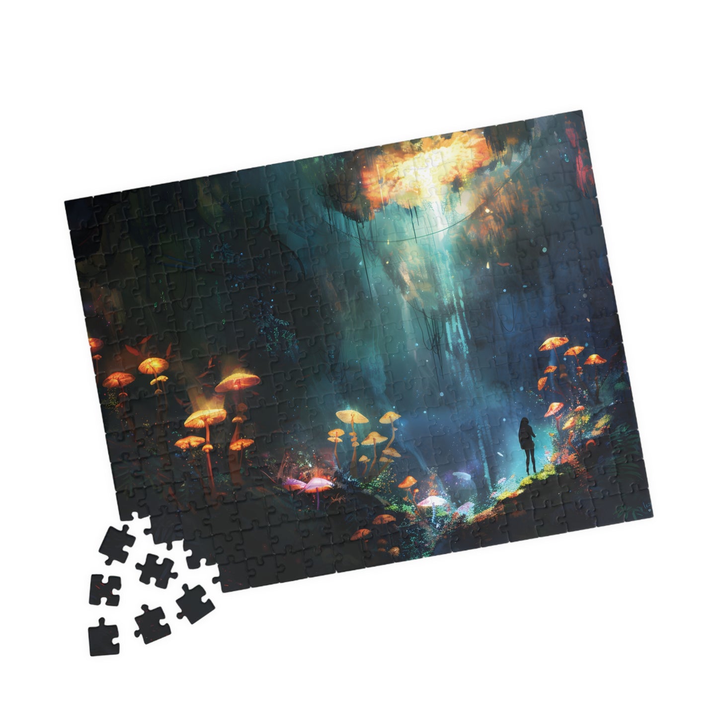 Trippy Shroom Cave Fantasy Jigsaw Puzzle