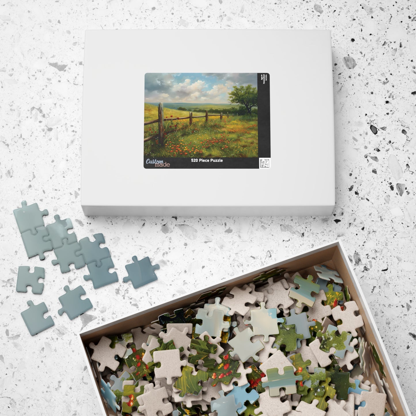 Piece Prairie Wildflowers Landscape Jigsaw Puzzle