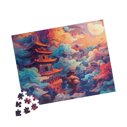 Trippy Tower Challenging Psychedelic Jigsaw Puzzle