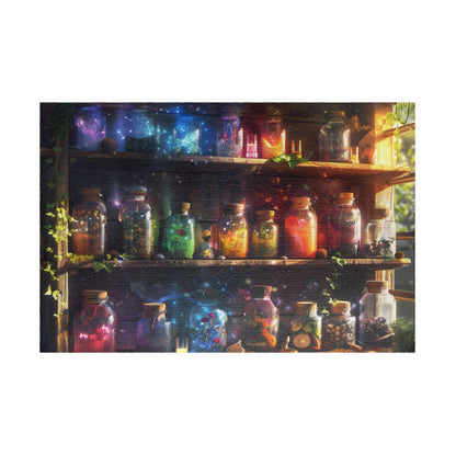 Witches Pantry Herbalist Mushroom Jigsaw Puzzle