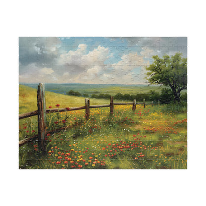 Piece Prairie Wildflowers Landscape Jigsaw Puzzle