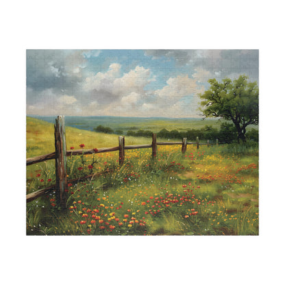 Piece Prairie Wildflowers Landscape Jigsaw Puzzle