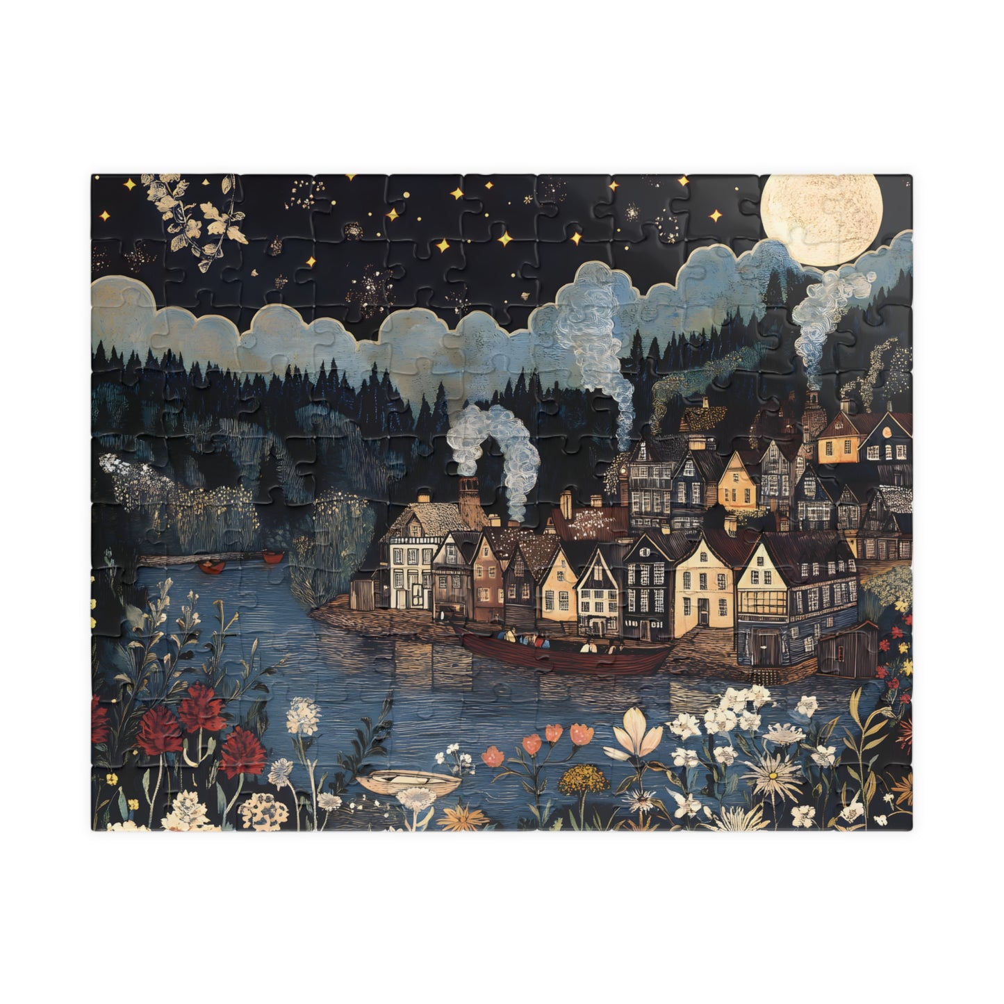 William Morris Nordic Waterways Tale Jigsaw Puzzle