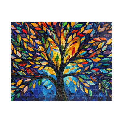 Tree of Life Mosaic Jigsaw Puzzle