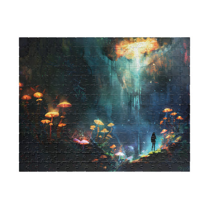 Trippy Shroom Cave Fantasy Jigsaw Puzzle