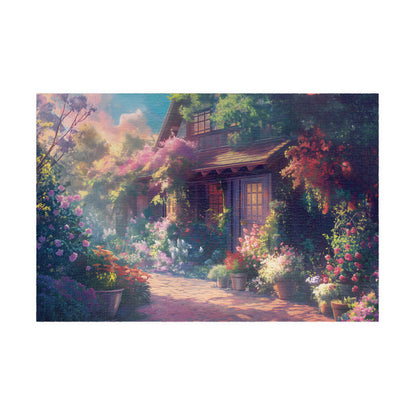 Stylized Charming Home Sunshine Plant-Themed Jigsaw Puzzle