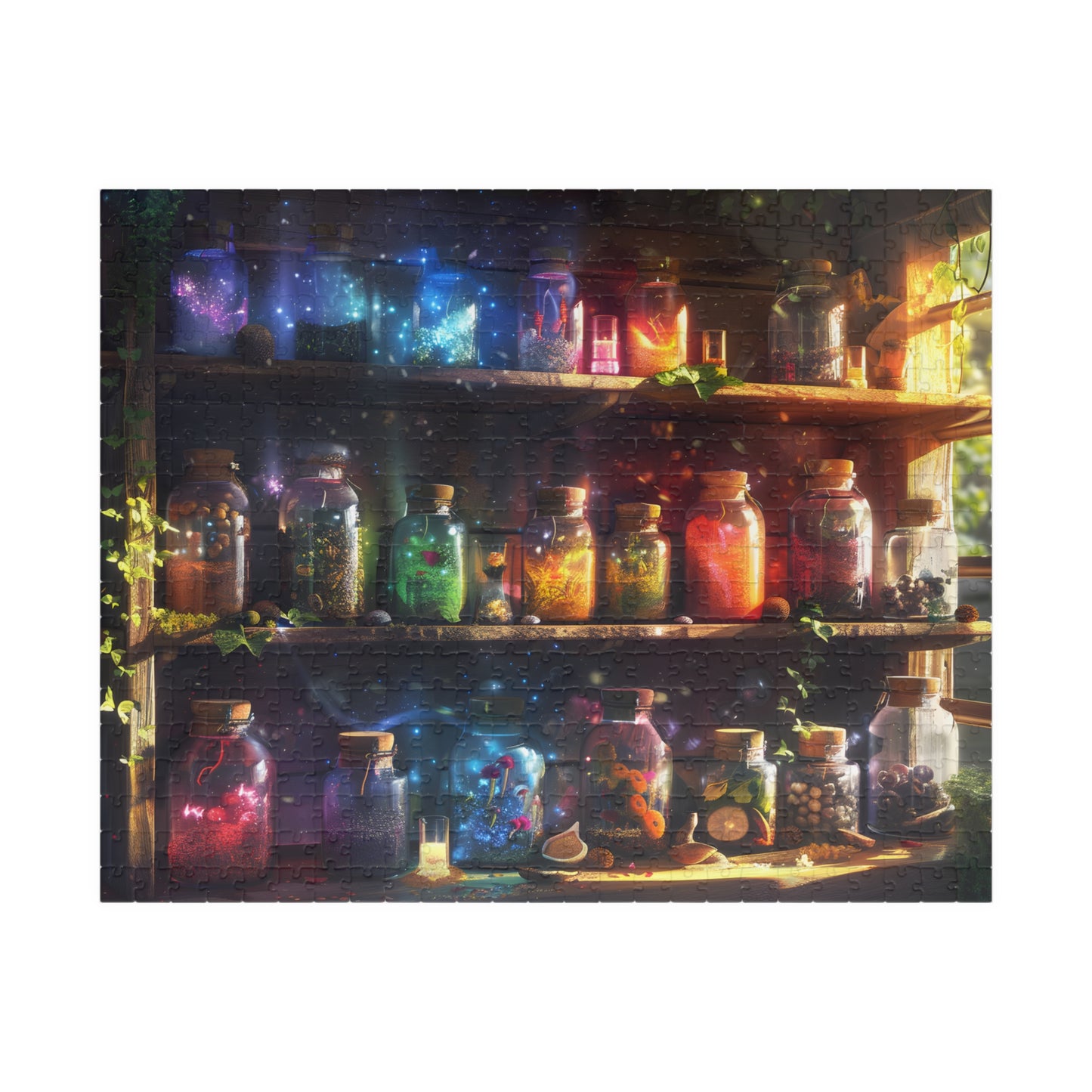 Witches Pantry Herbalist Mushroom Jigsaw Puzzle