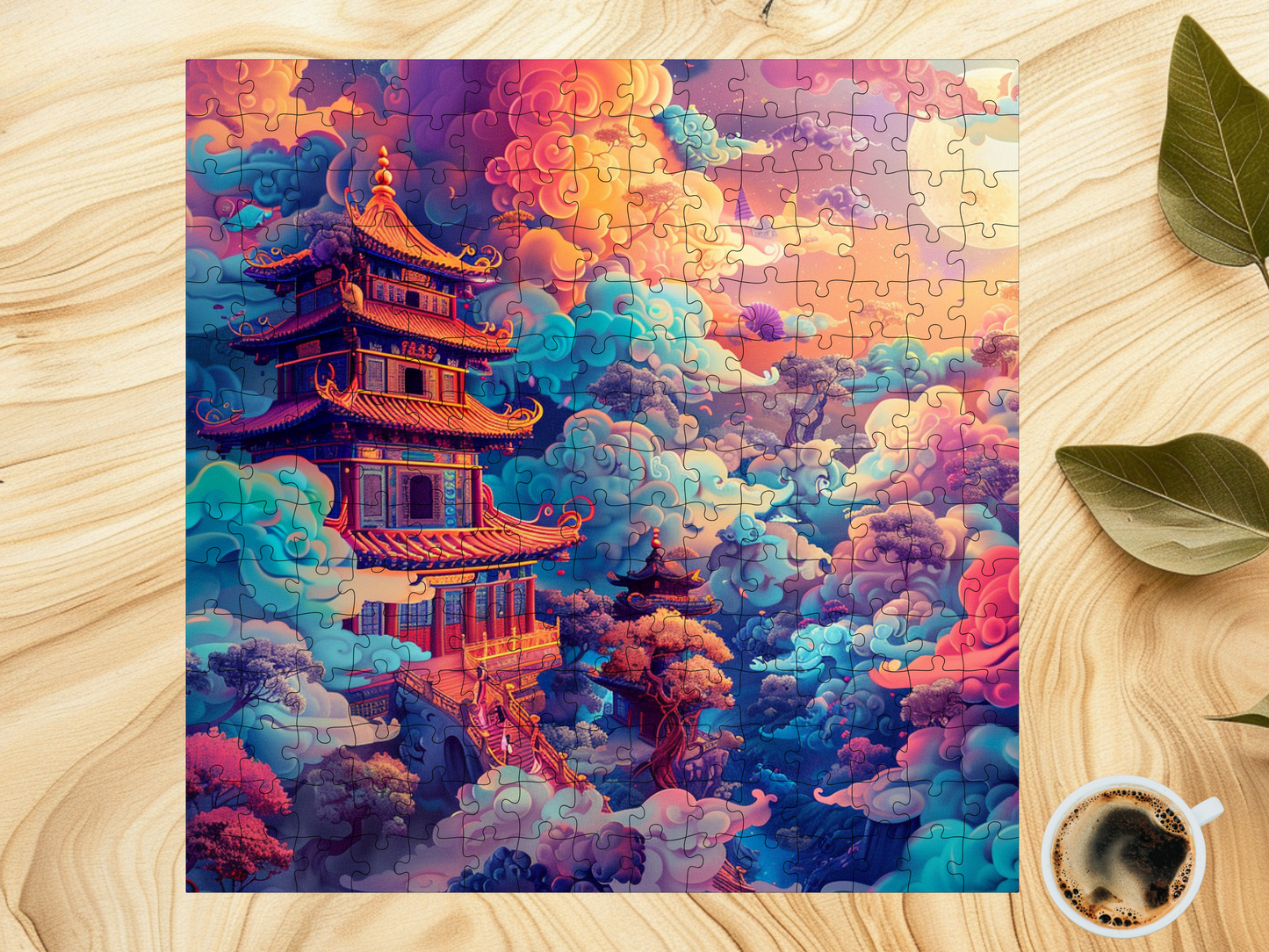 Trippy Tower Challenging Psychedelic Jigsaw Puzzle