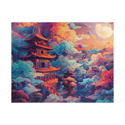 Trippy Tower Challenging Psychedelic Jigsaw Puzzle