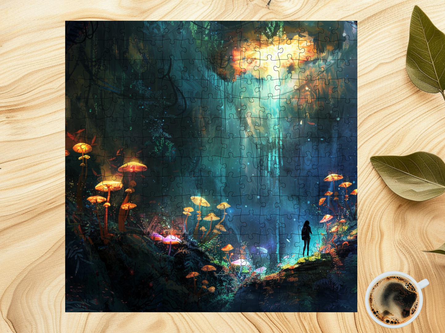 Trippy Shroom Cave Fantasy Jigsaw Puzzle