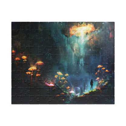 Trippy Shroom Cave Fantasy Jigsaw Puzzle