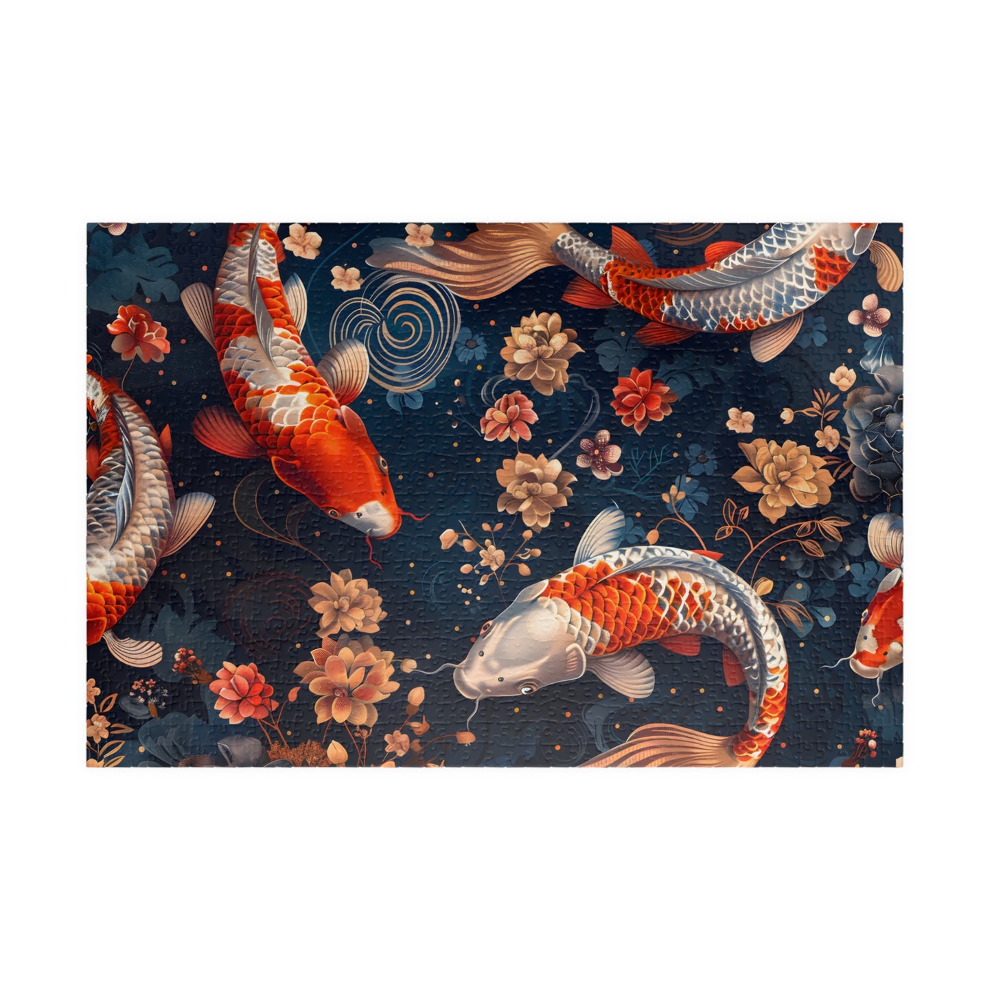 Tranquil Koi Fish Pond Botanical Jigsaw Puzzle