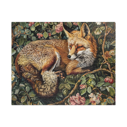 William Morris Inspired Fox Forest Jigsaw Puzzle