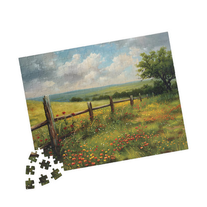 Piece Prairie Wildflowers Landscape Jigsaw Puzzle