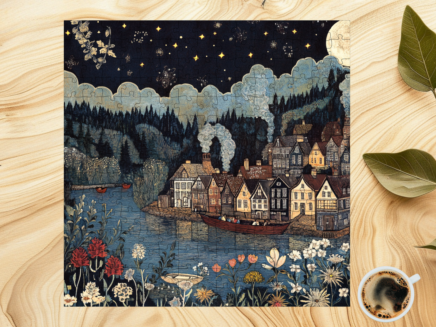 William Morris Nordic Waterways Tale Jigsaw Puzzle