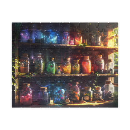 Witches Pantry Herbalist Mushroom Jigsaw Puzzle