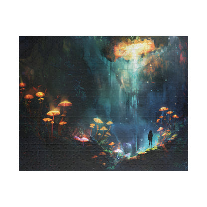 Trippy Shroom Cave Fantasy Jigsaw Puzzle