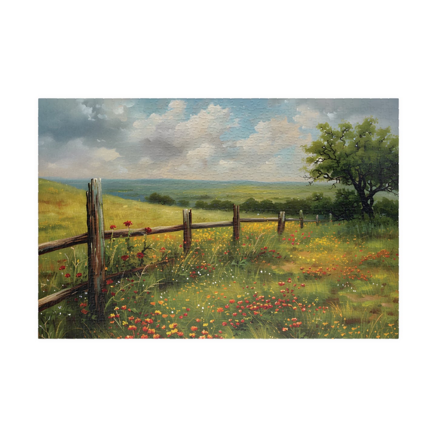 Piece Prairie Wildflowers Landscape Jigsaw Puzzle