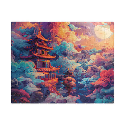 Trippy Tower Challenging Psychedelic Jigsaw Puzzle