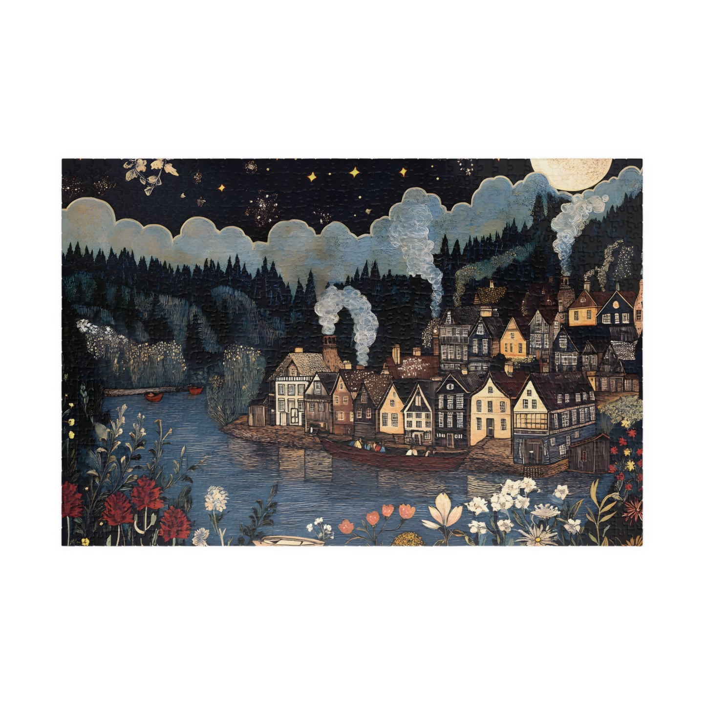 William Morris Nordic Waterways Tale Jigsaw Puzzle