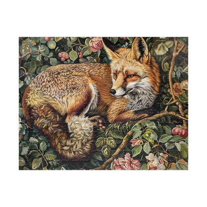 William Morris Inspired Fox Forest Jigsaw Puzzle